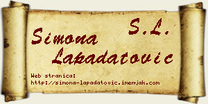 Simona Lapadatović vizit kartica